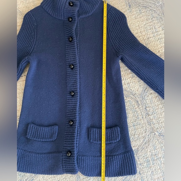 TracyReese Blue Merino Wool Button Down Sweater size medium - Picture 10 of 14